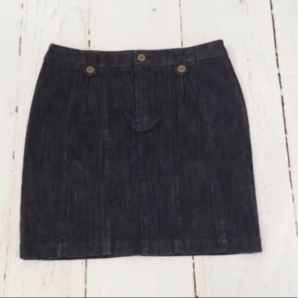 Anthropologie Pilco and The Letterpress Jean Skirt